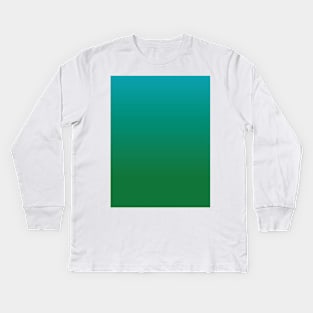 Green Becomes Blue Kids Long Sleeve T-Shirt